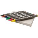 Image of Ayo 6-piece coloured crayon set